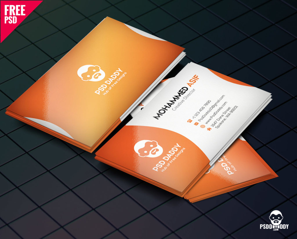 Business Card Design PSD Free Download