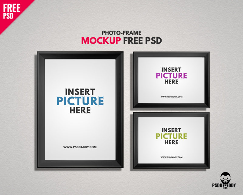 Download Download Photo Frame Mockup Free Psd Psddaddy Com PSD Mockup Templates