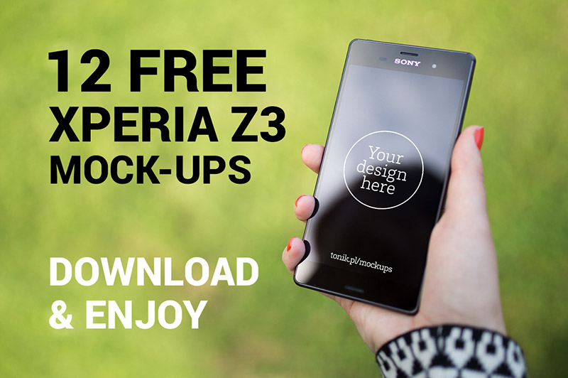12 Free Xperia Z3 Mock-up Templates
