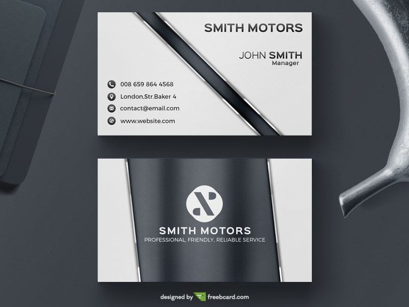 Free Glossy corporate business card download