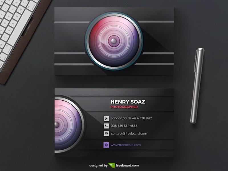 Free Business card for photographers download