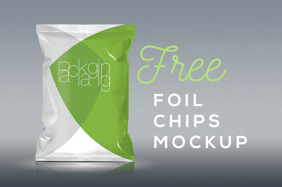 Free Foil Chips Package Mockup