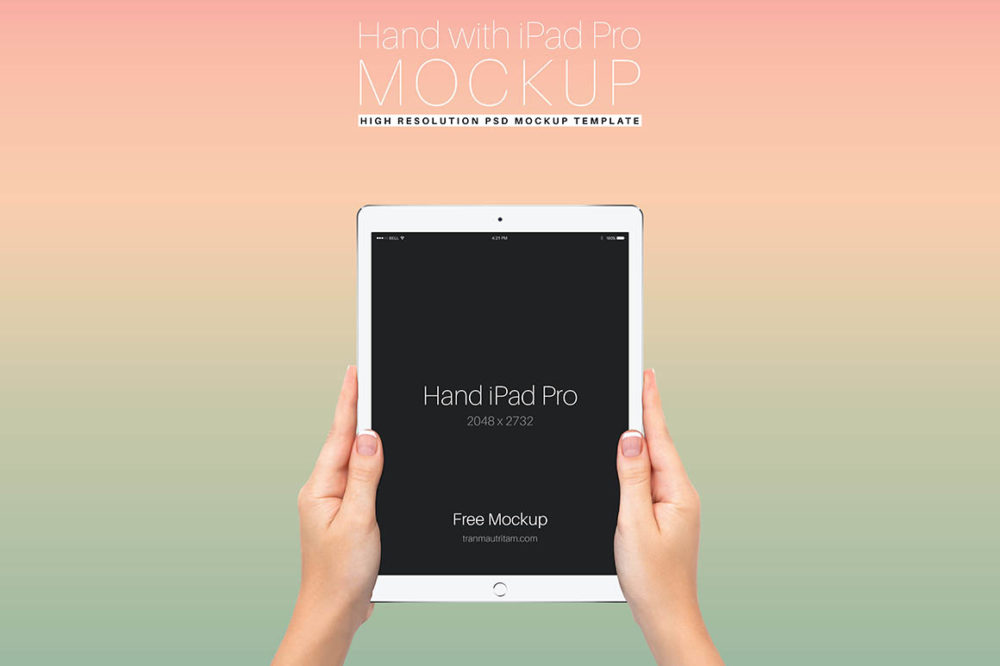 Download Here is iPad In Hands Mockup Download | PsdDaddy.com