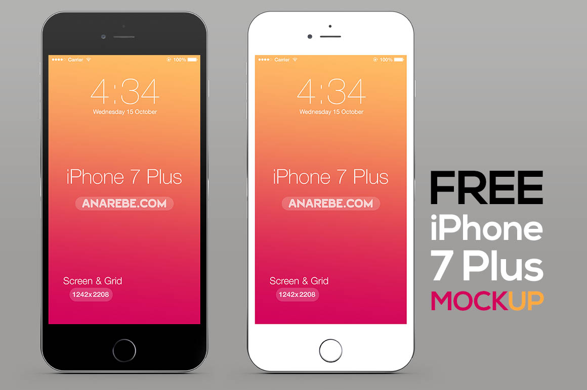Free iPhone 7 Plus Mockup
