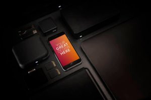 Free iPhone Storage Mockup