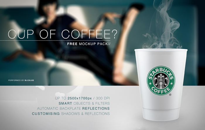 Starbucks Style Coffee Cup Mockup