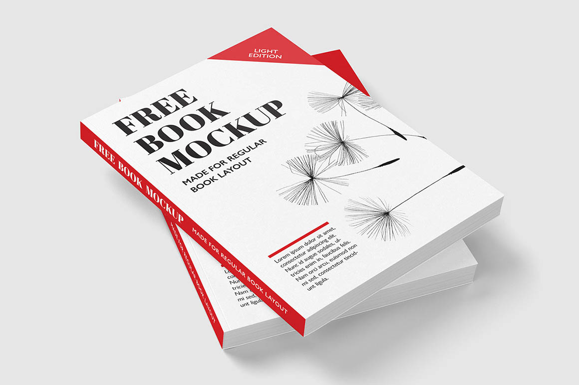 5 Free Book Mock-ups