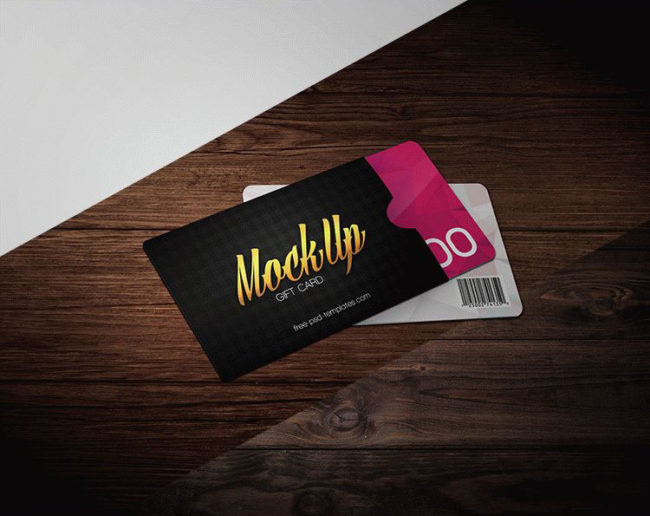 Download Free Free Gift Card Mockup Download | PsdDaddy.com