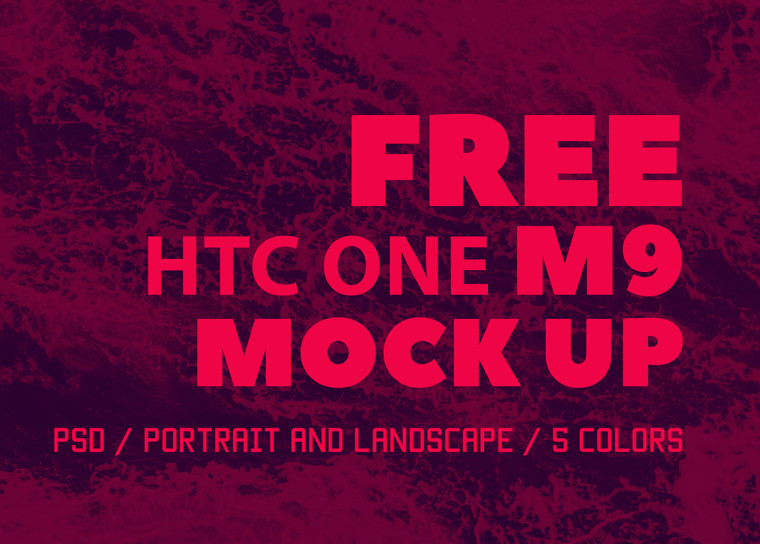 HTC One M9 MockUp Freebie
