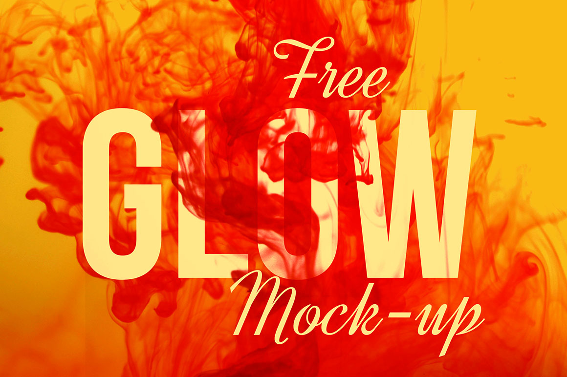 Free Glow Mock-up