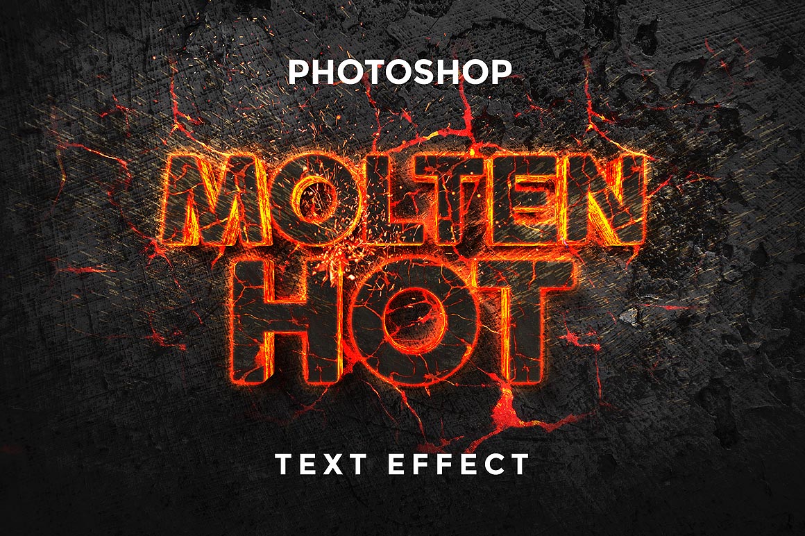 Molten Text Effect