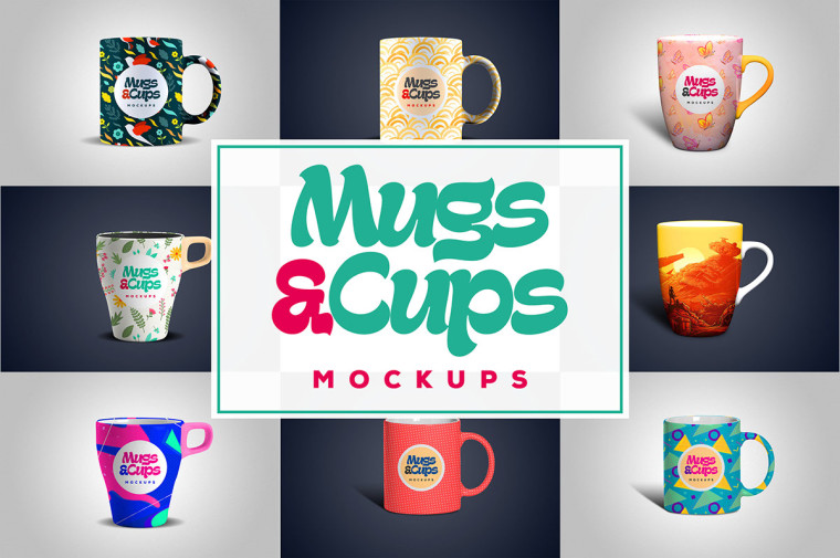 Mugs and Cups Mock-up Freebie
