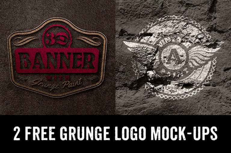 Download Here is 2 Free Grunge Logo/Text Mock-ups Download ...