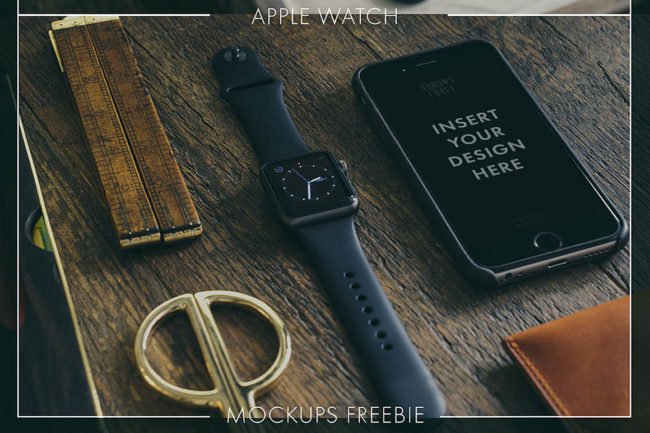 Here is 3 Free iWatch Mock-ups Download | PsdDaddy.com