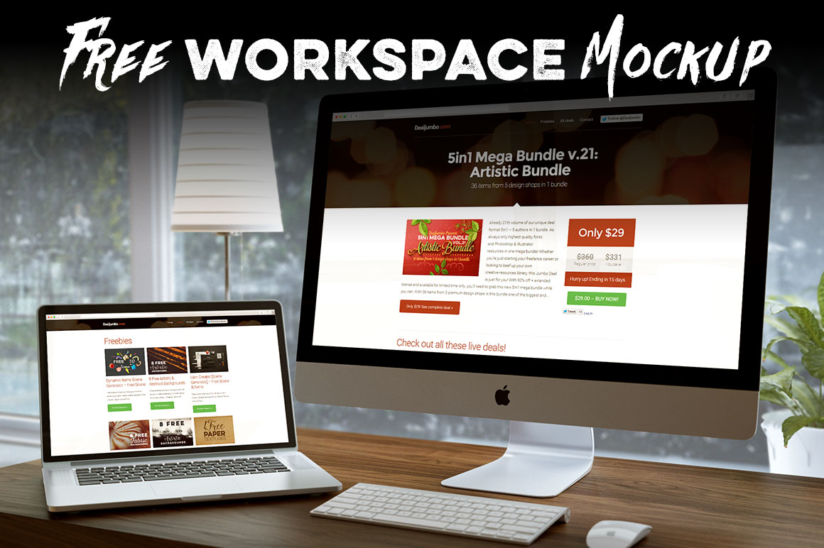 Free Workspace Mock-up