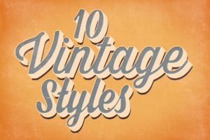 10 Free Vintage Text Styles