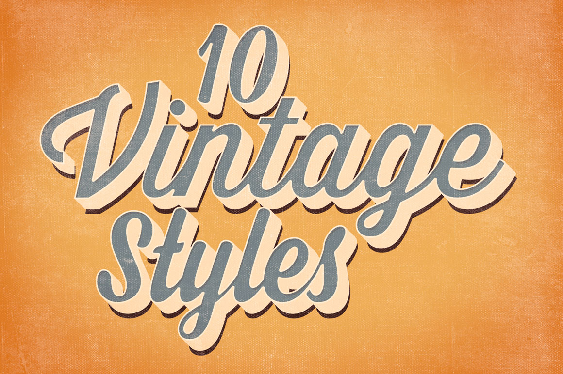 10 Free Vintage Text Styles