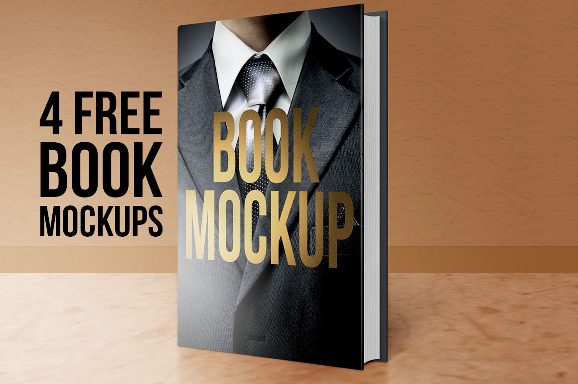 4 Free Book Mock-ups