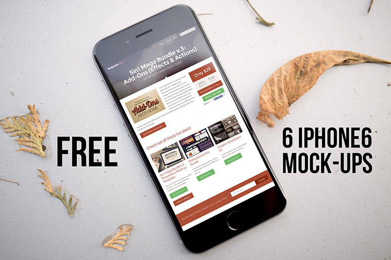 6 Free iPhone 6 Mockups