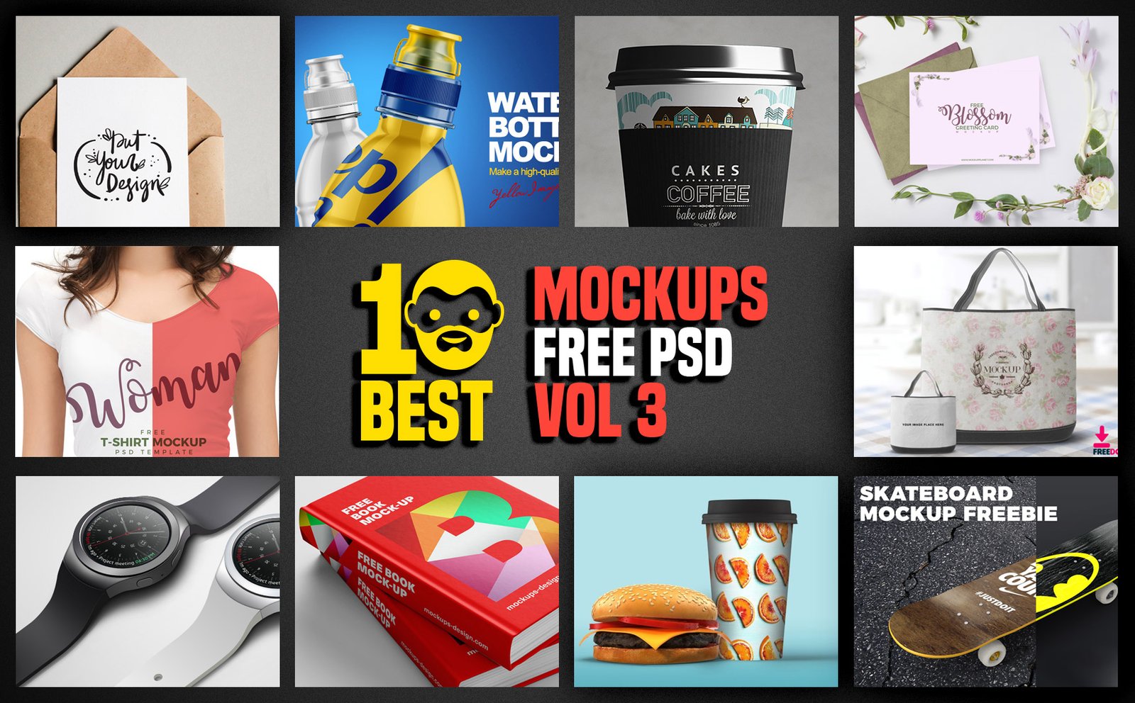 10 Best Mockup Free PSD Vol 3 – PsdDaddy.com