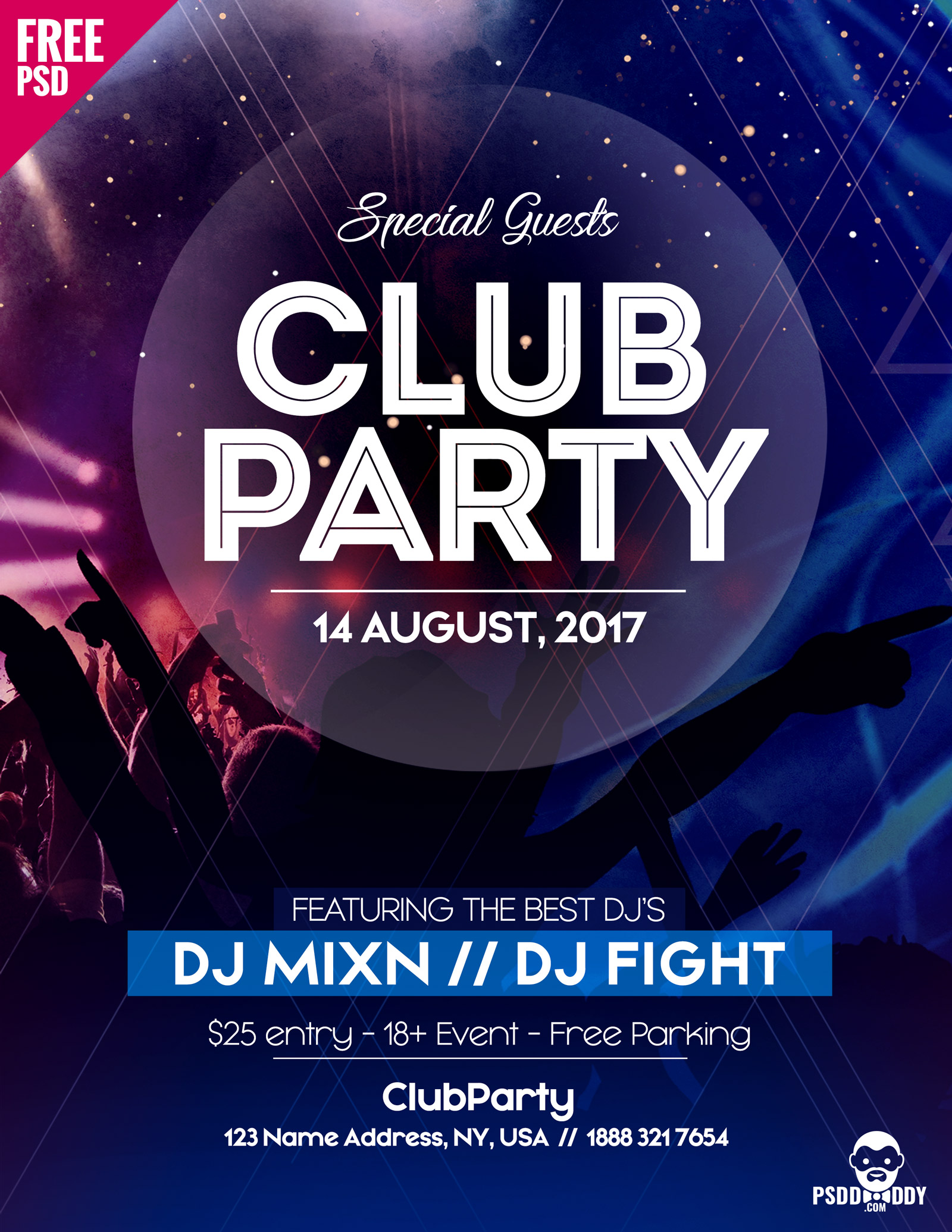 Download Free Psd Flyer For Club Party Psddaddy Com