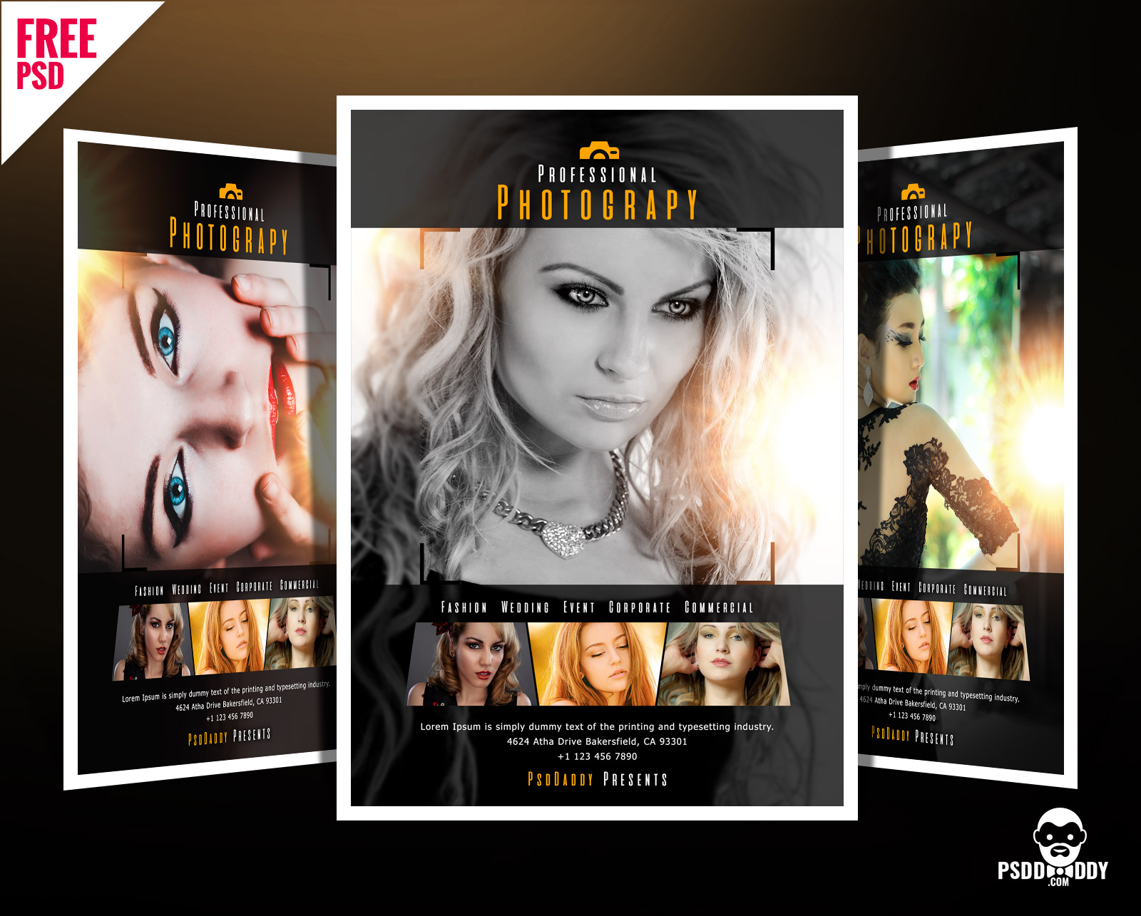 Download]Professional Photography Flyer PSD  PsdDaddy.com In Photography Flyer Templates Photoshop