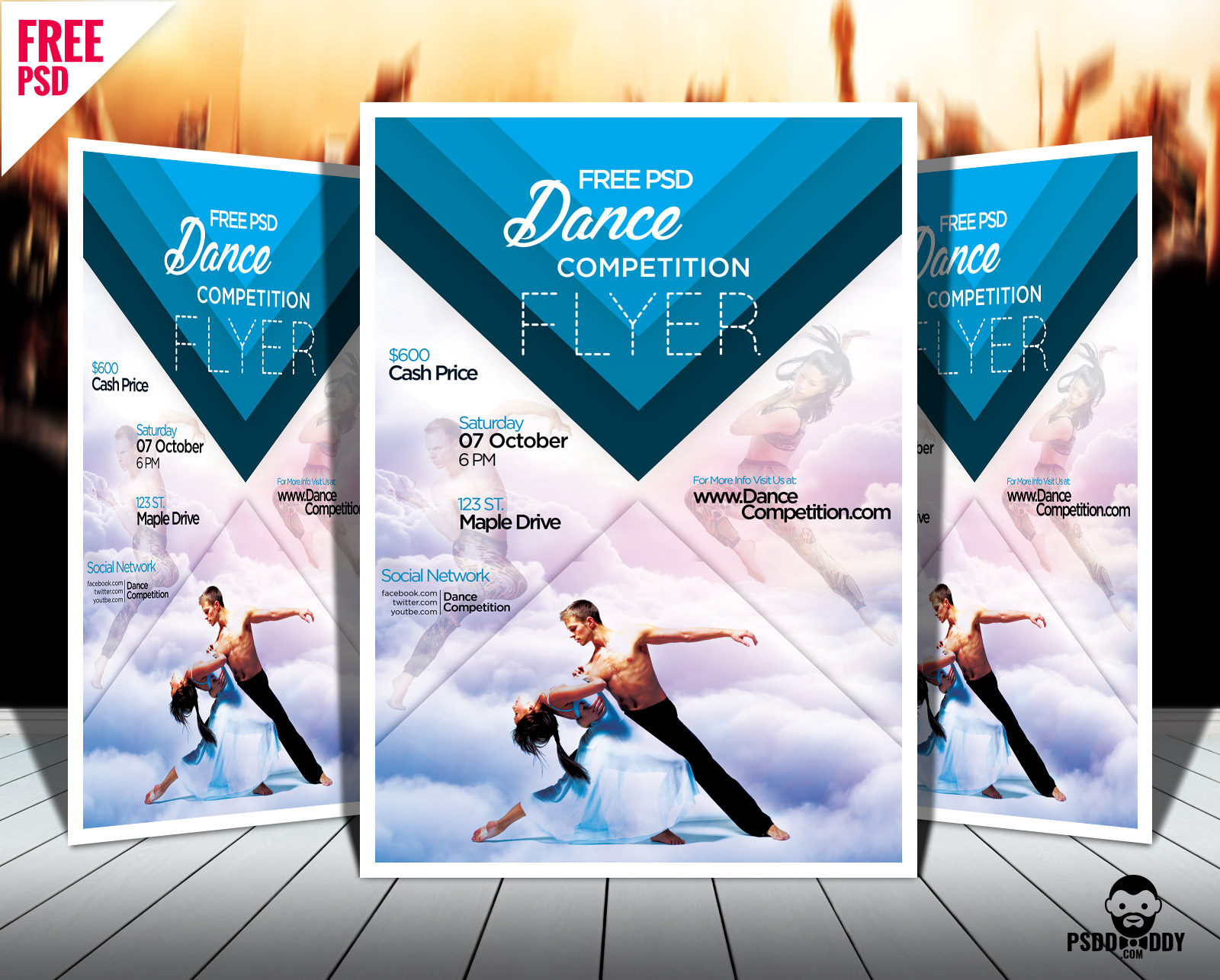 Download Dance Competition Flyer Psd Psddaddy Com