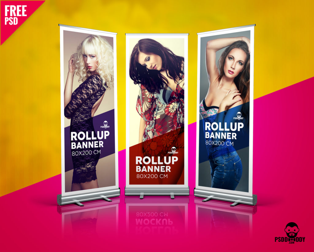Download Fashion Roll Up Banner Free PSD | PsdDaddy.com