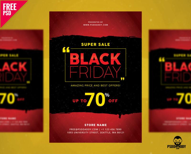 Black Friday Ad Template from psddaddy.com