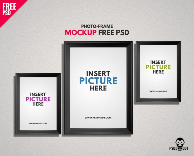 Download Download Photo Frame Mockup Free Psd Psddaddy Com PSD Mockup Templates