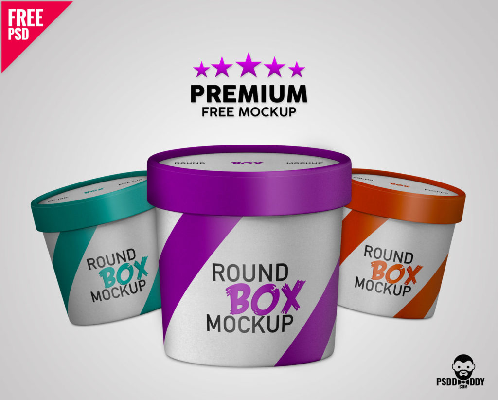 Download Download Premium Paper Round Box Mockup | PsdDaddy.com