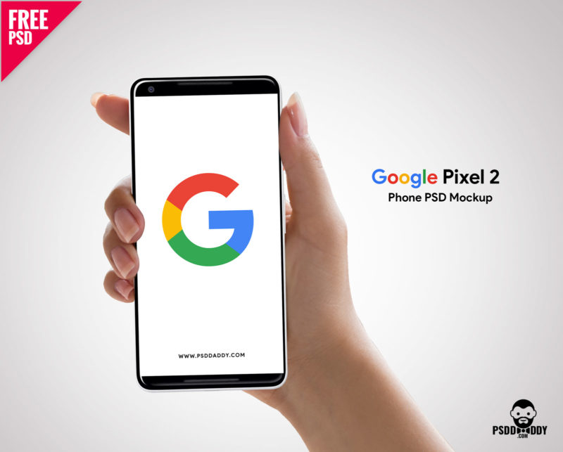 Download Download Google Pixel 2 Phone Psd Mockup Psddaddy Com