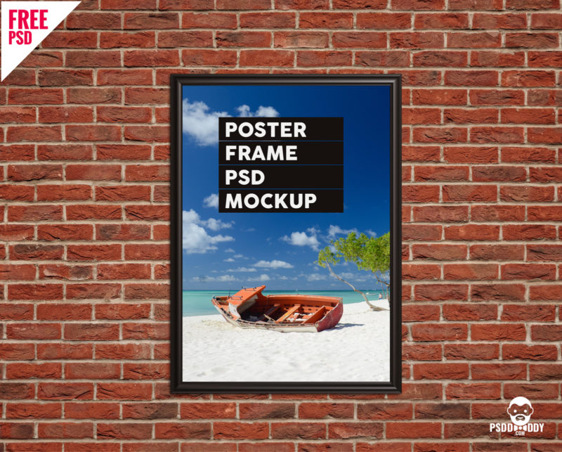 Download Poster Frame PSD Mockup | PsdDaddy.com