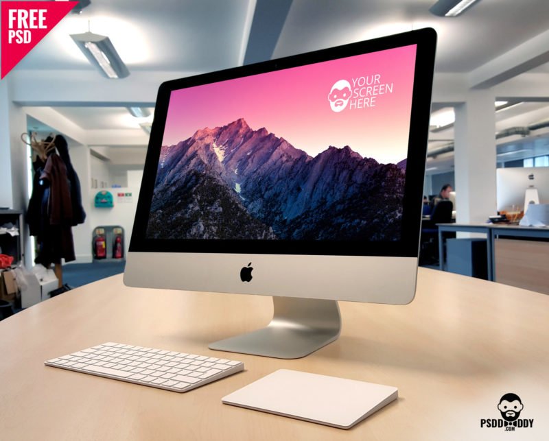 Download Download Imac Mockup Free Psd Psddaddy Com