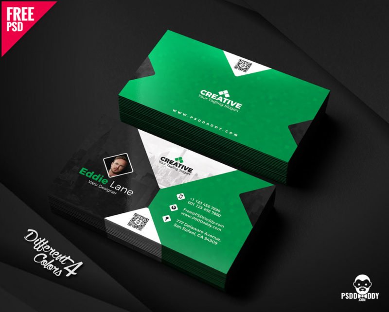 Free Business Card Design Templates Bundle | PsdDaddy.com