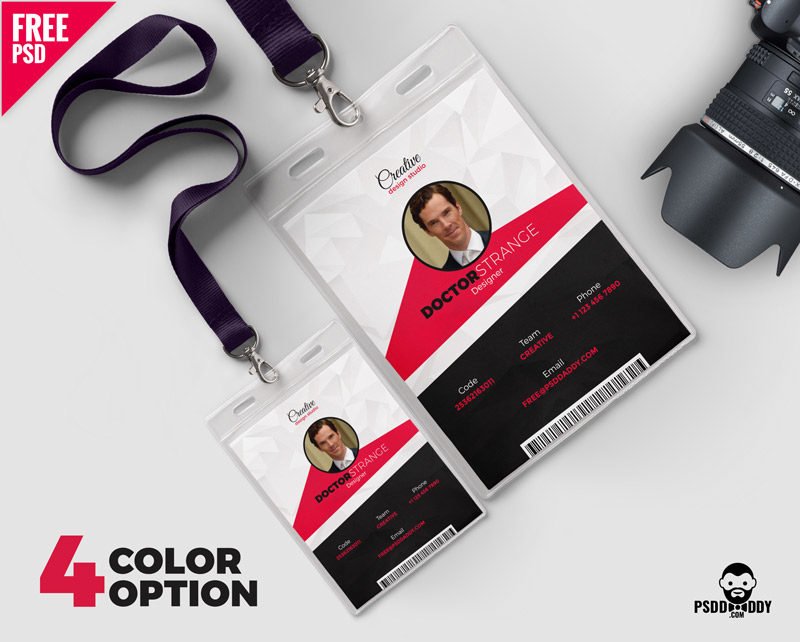 [Download] Photo Identity Card Template Set | PsdDaddy.com