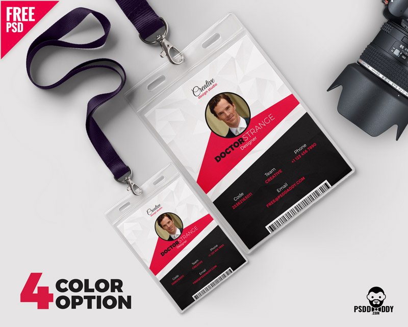 [Download] Photo Identity Card Template Set | PsdDaddy.com