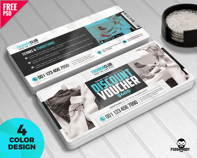 Download Download Store Voucher Template Free Psd Psddaddy Com PSD Mockup Templates