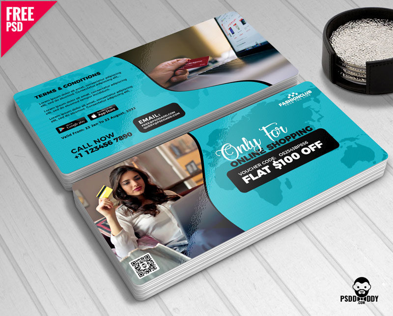 Download Free Online Shopping Gift Voucher Free Psd Psddaddy Com