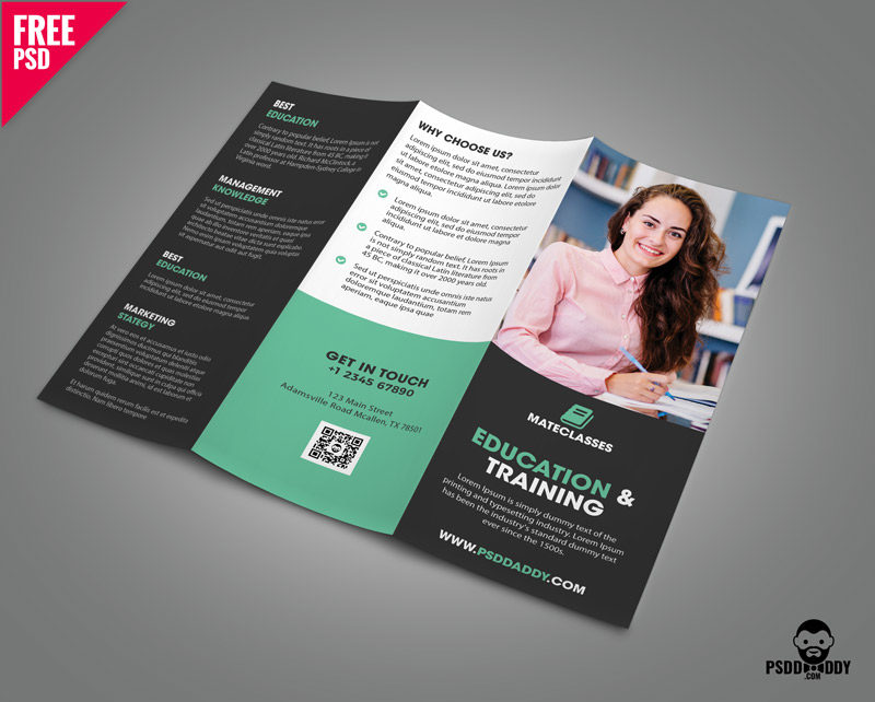 tri fold brochure design inspiration