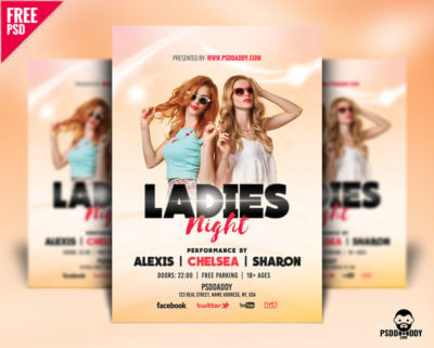 [Download] Ladies Night Flyer Design Free PSD | PsdDaddy.com