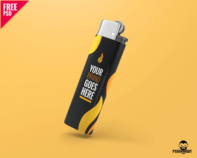 Lighter Mockup Free PSD | PsdDaddy.com