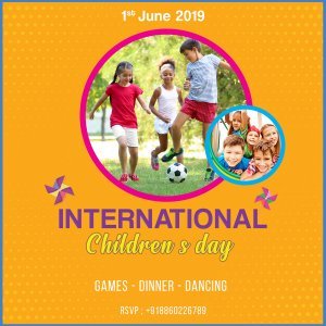 Childrens day , childrens day flyer , childrens day template , Childrens day post , Children Party , International children day post , international children day template