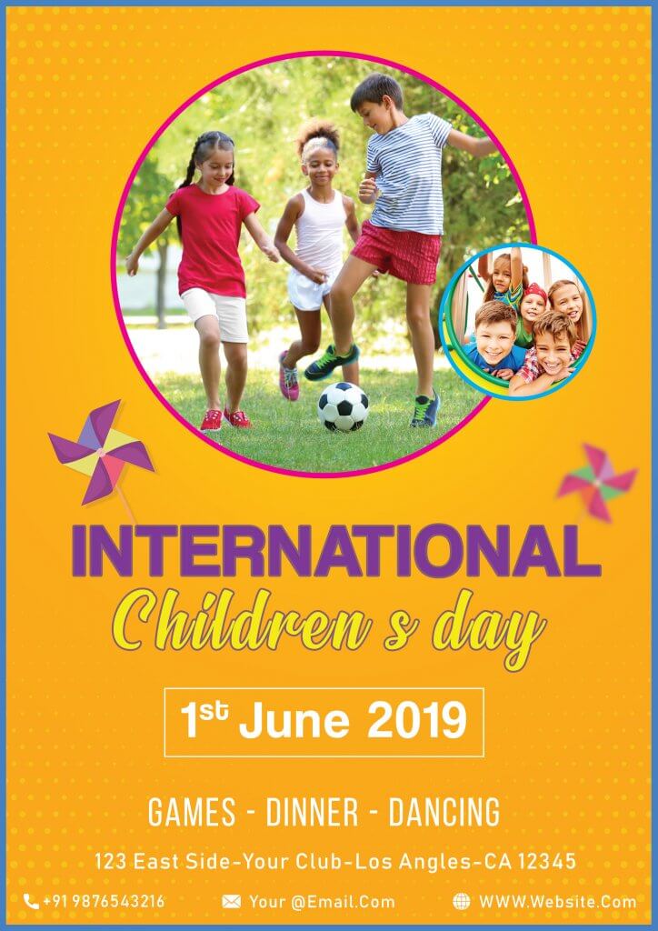 Childrens day , childrens day flyer , childrens day template , Childrens day post , Children Party  , International children day post , international children day template
