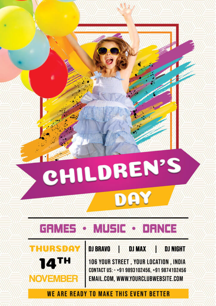 children,children's day,children's day flyer,children's day social media post,kids,school,play,children's day fair