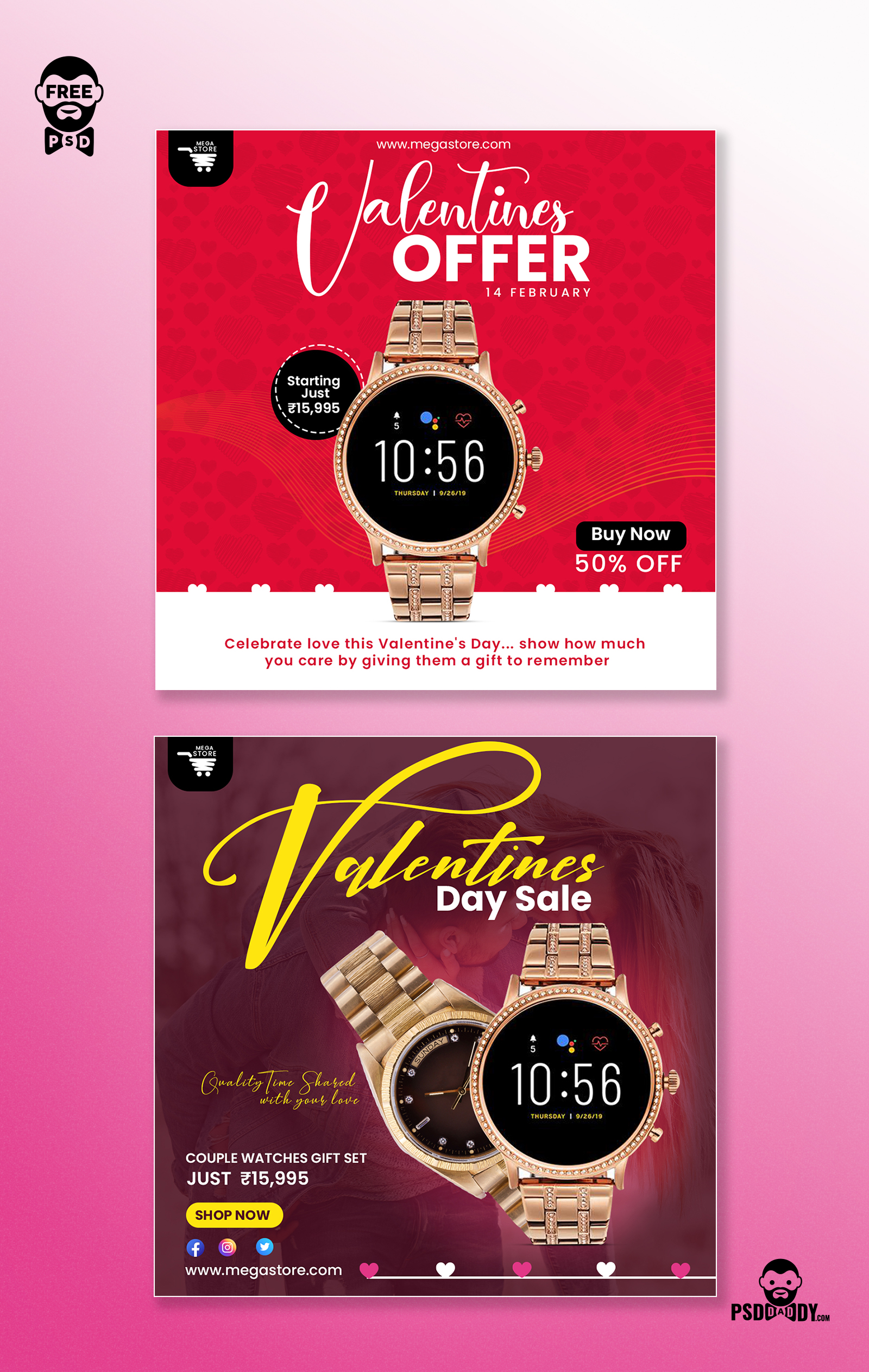 Valentines Sale Free PSD